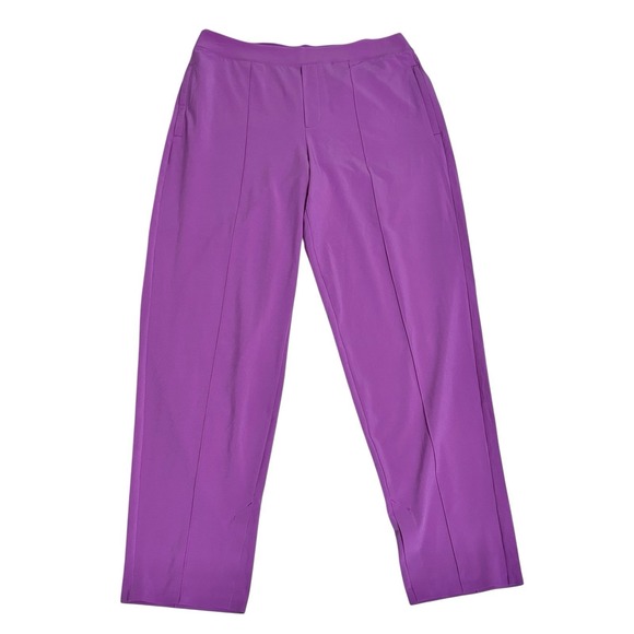 Athleta Brooklyn Heights Vienna Pull On High Rise Pants Size 12 Jazz Purple EUC - Picture 5 of 16
